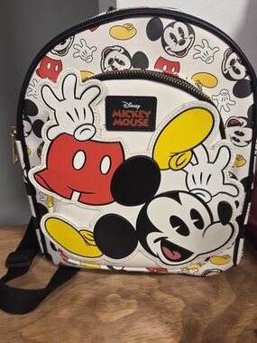 Disney Mickey Mouse White, Red & Yellow Mini Backpack